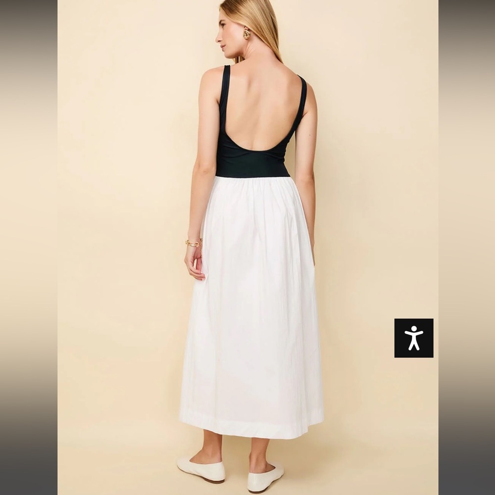 Solid and striped dress - size xs